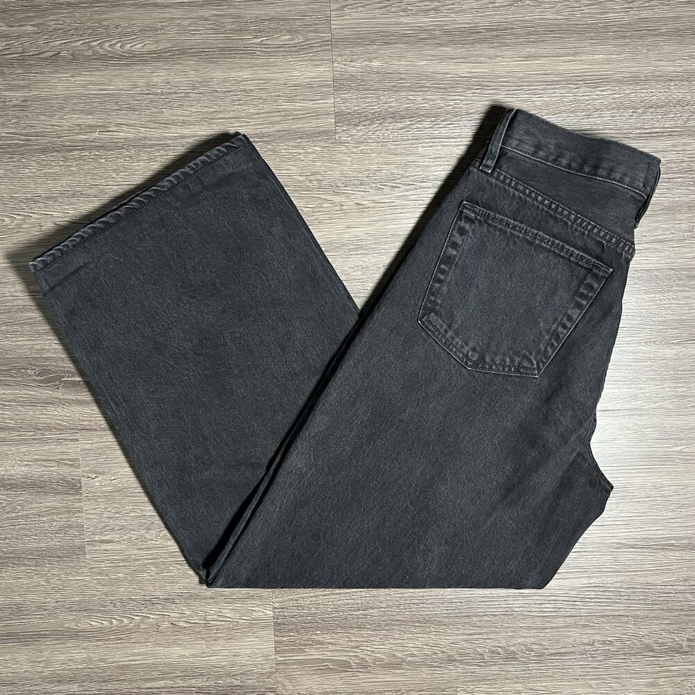 SLVRLAKE Noah Relaxed Jeans Women's 28 Shadow Ridge Straight Wide Leg USA EUC